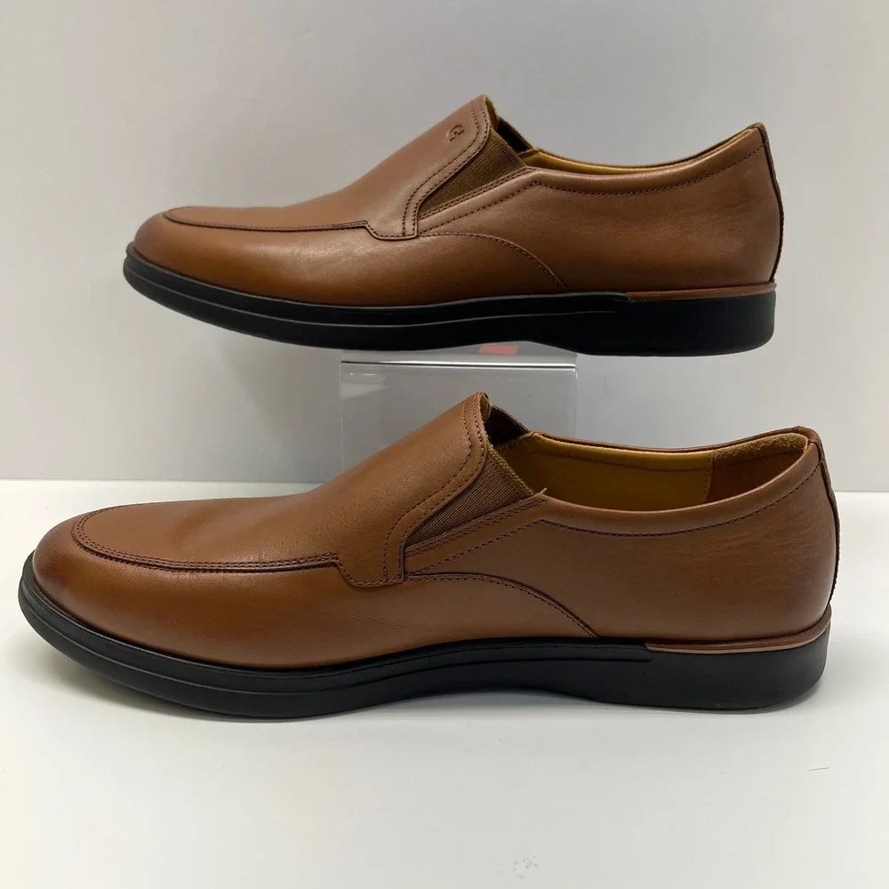 Cole Haan Mens Brown Leather Slip On‎ Loafer Shoes Grand Ambition Size 10 M